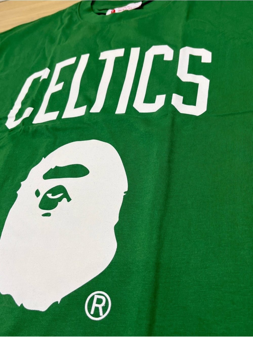 BAPE x Mitchell & Ness Celtics Tee Green Size #93 Medium - Picture 5 of 10